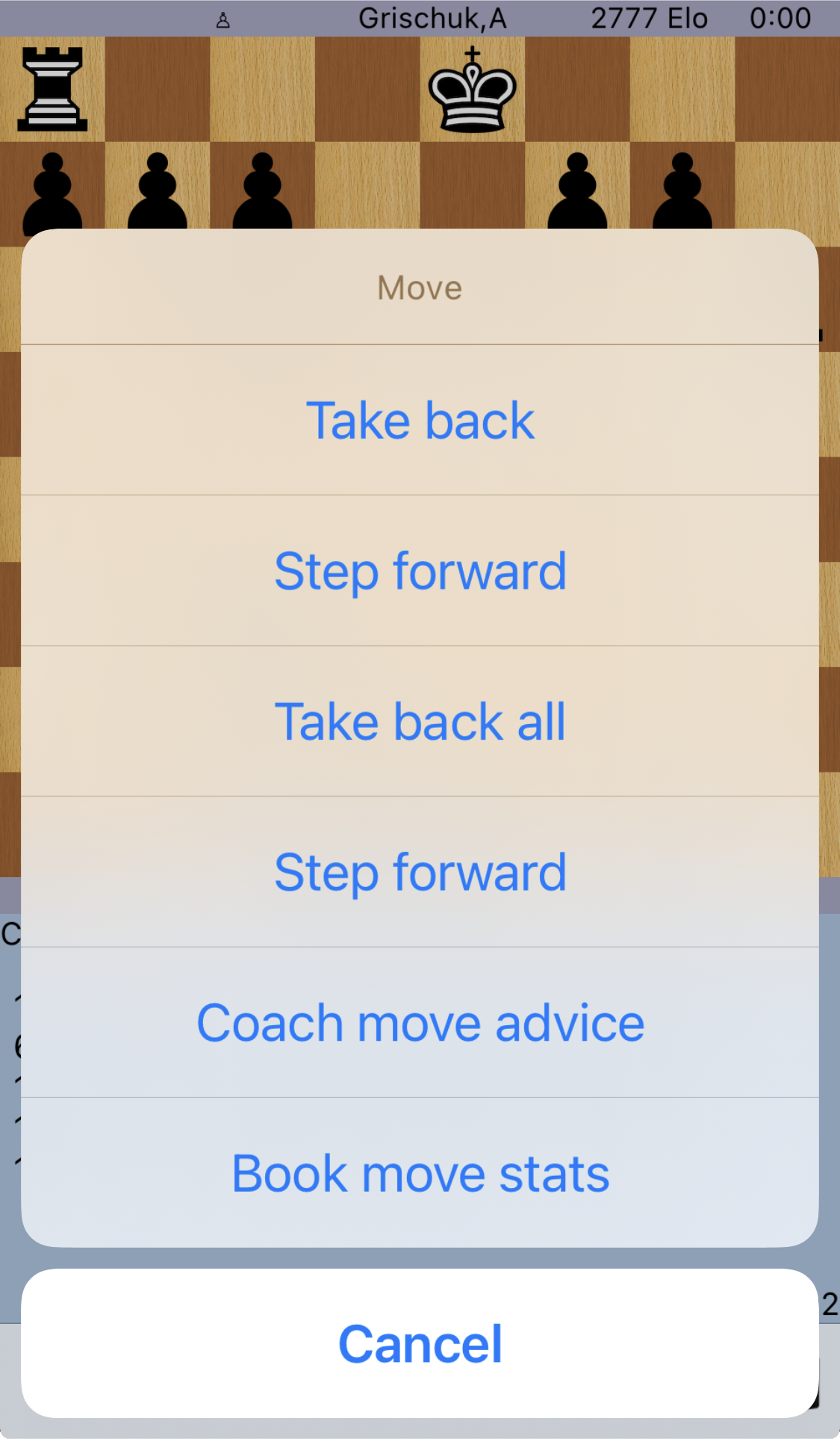 iPhone Move Menu