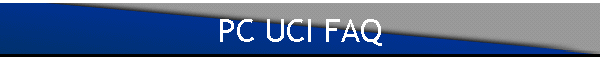 PC UCI FAQ